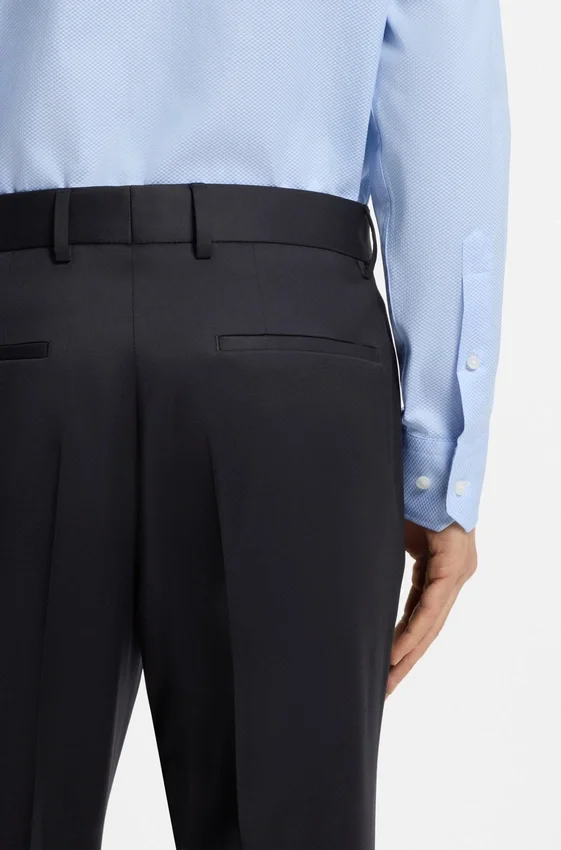 Slim-fit pants in virgin-wool serge Slim-fit pants in virgin-wool serge