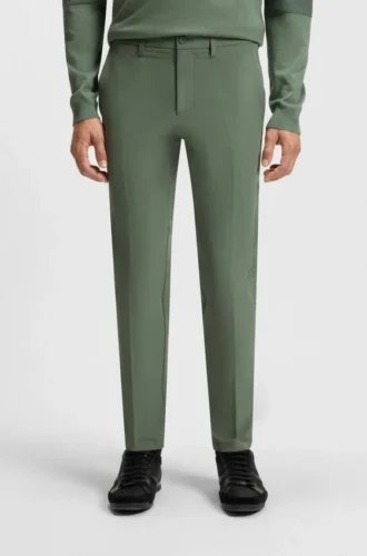 Slim-fit pants in water-repellent stretch fabric
