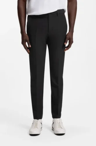 Slim-fit pants in water-repellent stretch fabric