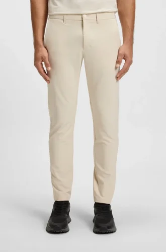 Slim-fit pants in water-repellent stretch fabric