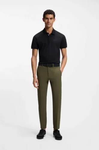 Slim-fit pants in water-repellent stretch fabric