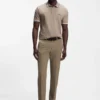 Slim-fit pants in water-repellent stretch fabric
