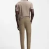 Slim-fit pants in water-repellent stretch fabric