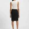 Slim-fit pencil skirt in Italian-made virgin wool Slim-fit pencil skirt in Italian-made virgin wool