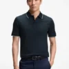 Slim-fit polo shirt in mercerized cotton