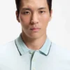 Slim-fit polo shirt in mercerized cotton