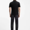 Slim-fit polo shirt in mercerized cotton