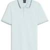 Slim-fit polo shirt in mercerized cotton