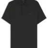 Slim-fit polo shirt with temperature-regulating performance