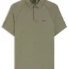 Slim-fit polo shirt with temperature-regulating performance