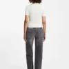 Slim-fit ribbed sweater with polo collar