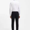 Slim-fit shirt in a performance-stretch cotton blend