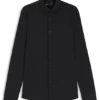 Slim-fit shirt in a performance-stretch cotton blend