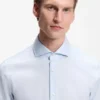 Slim-fit shirt in a structured cotton blend
