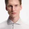 Slim-fit shirt in a structured cotton blend