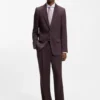 Slim-fit shirt in a structured cotton blend