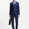 Slim-fit shirt in a structured cotton blend