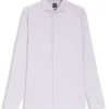 Slim-fit shirt in a structured cotton blend