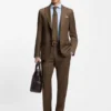 Slim-fit shirt in a wrinkle-resistant cotton blend