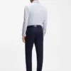 Slim-fit shirt in a wrinkle-resistant cotton blend
