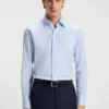 Slim-fit shirt in an Italian cotton blend