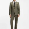 Slim-fit shirt in an Italian-made cotton blend