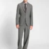Slim-fit shirt in brushed performance-stretch flannel