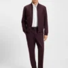 Slim-fit shirt in brushed stretch flannel