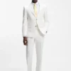 Slim-fit shirt in cotton and linen