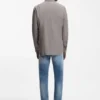 Slim-fit shirt in cotton and linen