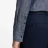 Slim-fit shirt in cotton and linen