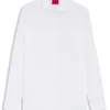 Slim-fit shirt in cotton and linen