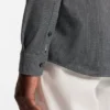 Slim-fit shirt in cotton-blend jacquard