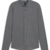 Slim-fit shirt in cotton-blend jacquard