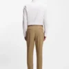 Slim-fit shirt in cotton-blend poplin