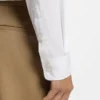 Slim-fit shirt in cotton-blend poplin