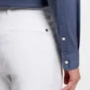 Slim-fit shirt in cotton-blend poplin