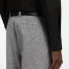 Slim-fit shirt in cotton-linen jacquard