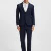 Slim-fit shirt in cotton-piqué jersey