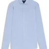 Slim-fit shirt in cotton-piqué jersey