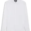 Slim-fit shirt in cotton-piqué jersey