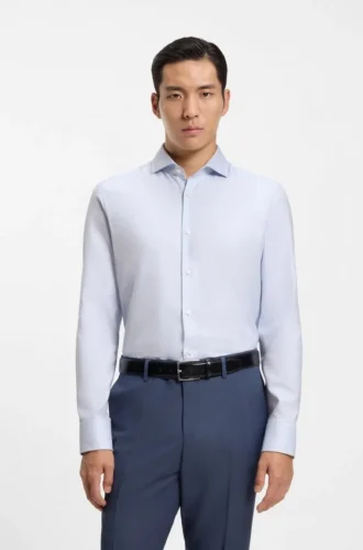 Slim-fit shirt in cotton twill Slim-fit shirt in cotton twill