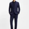 Slim-fit shirt in cotton with a stacked-logo jacquard
