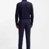 Slim-fit shirt in cotton with a stacked-logo jacquard
