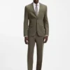 Slim-fit shirt in dobby cotton