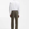 Slim-fit shirt in dobby cotton