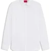 Slim-fit shirt in dobby cotton