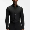 Slim-fit shirt in easy-iron cotton-blend poplin Slim-fit shirt in easy-iron cotton-blend poplin
