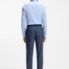 Slim-fit shirt in easy-iron cotton-blend poplin