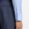 Slim-fit shirt in easy-iron cotton-blend poplin
